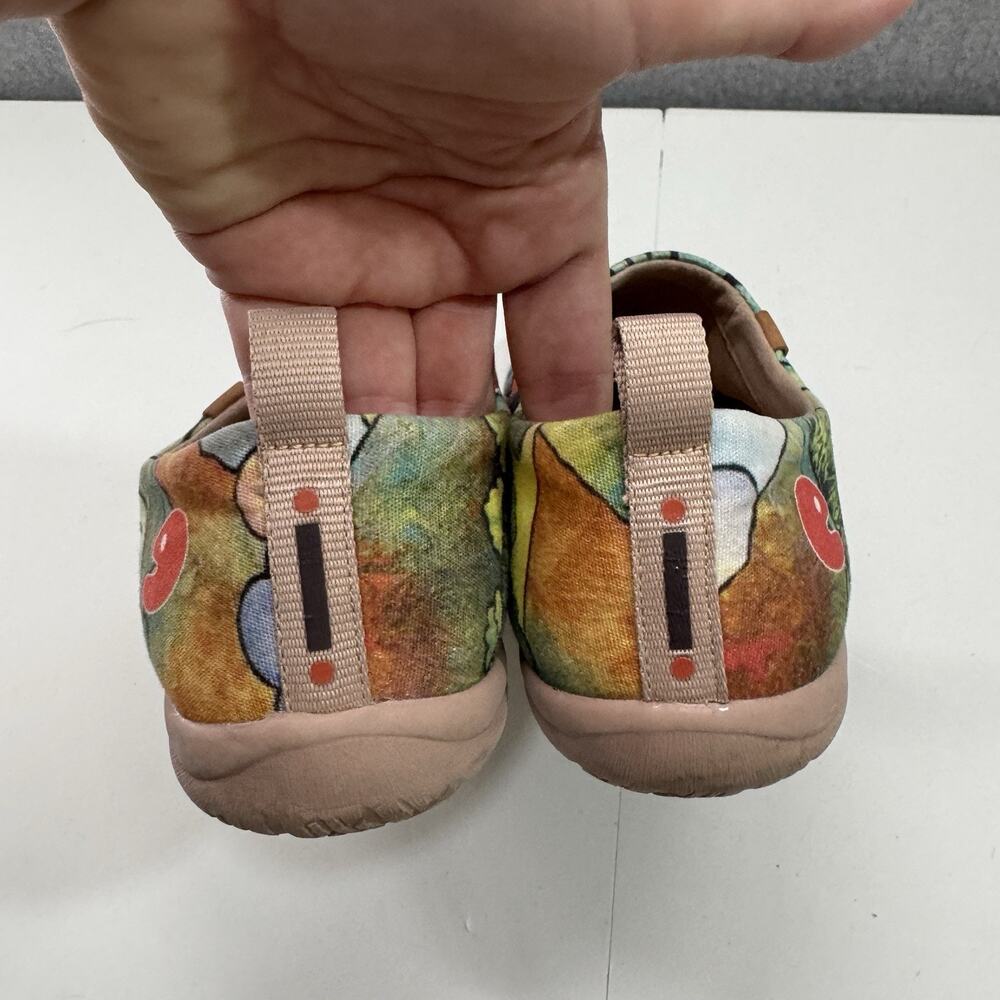 UIN Womens 8.5 Toledo Porpoise Dolphin Canvas Slip On Shoes Blue Multi Comfort - Picture 5 of 9